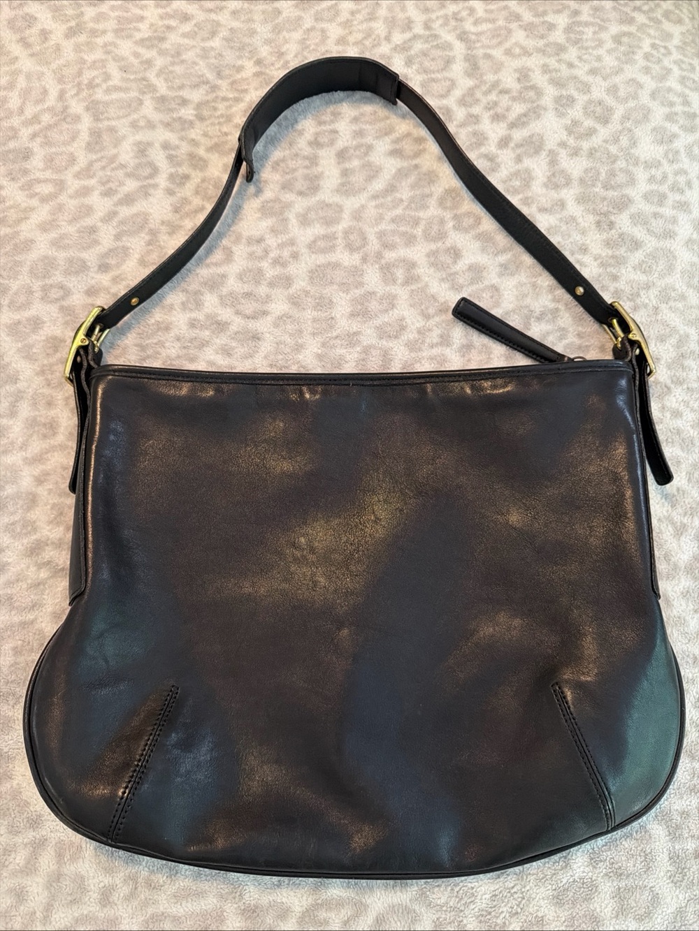 Vintage Coach 9213 Legacy East Medium Hobo Black Holiday 2000 EUVC